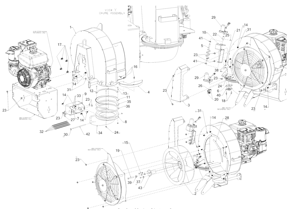 Housing Diagram and Parts List for CB2900 (24AE687F010)(2018) Cub Cadet Sprayer